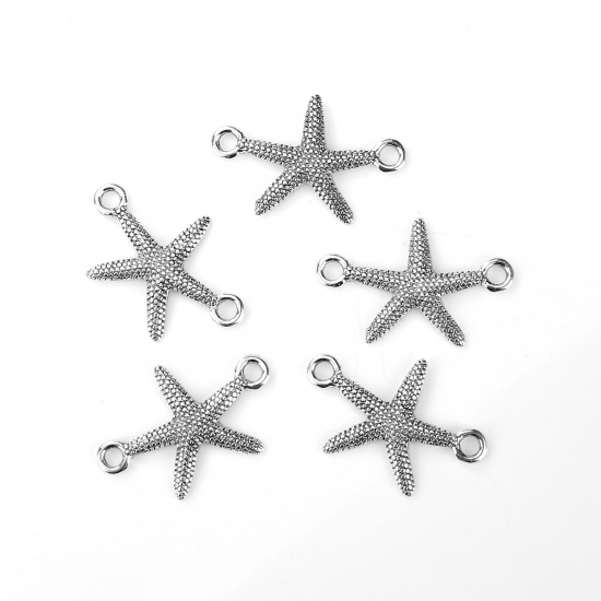 Berlock/Connector - Silver, Sjöstjärna - 2