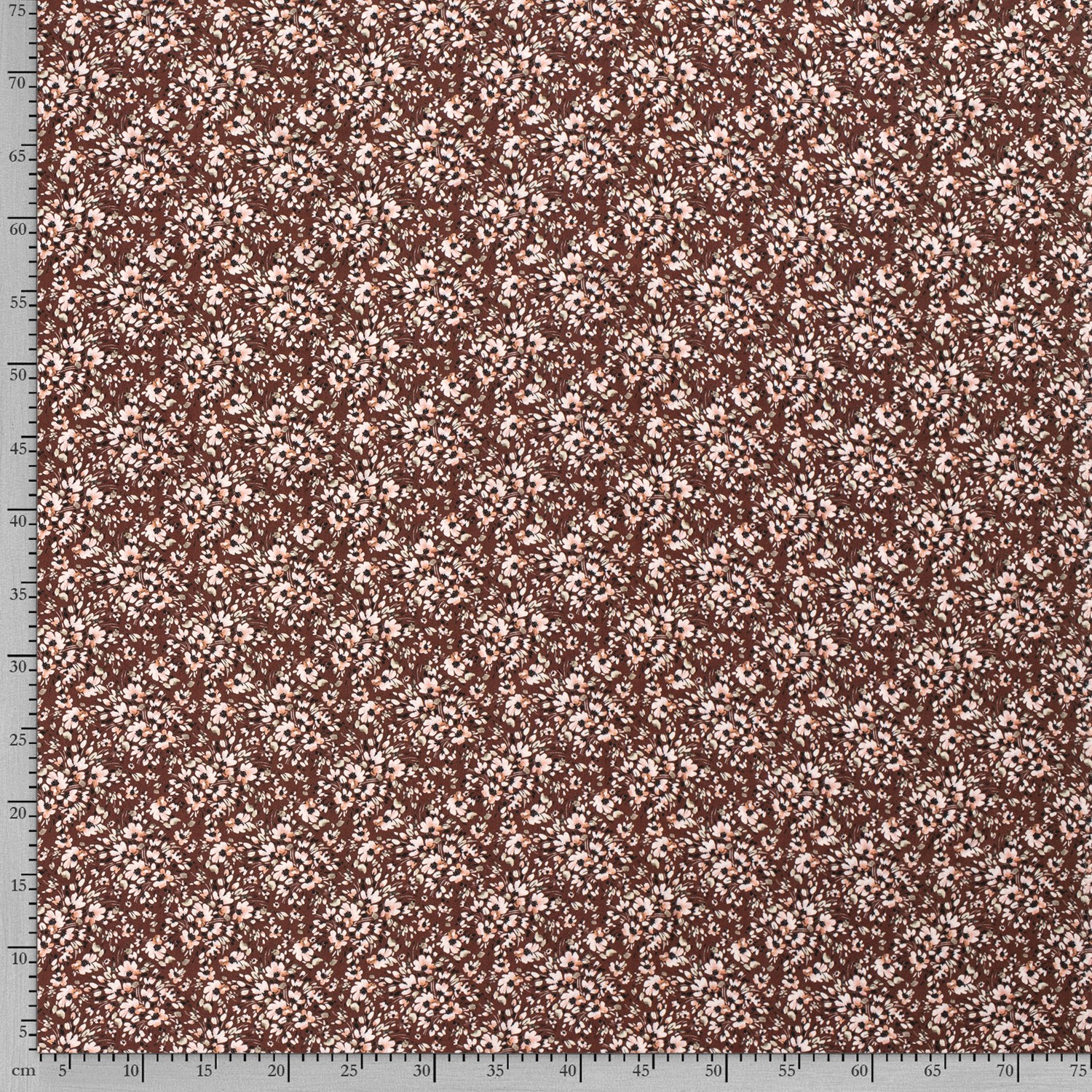 VISCOSE -  MINI FLORALS BROWNIS - 5