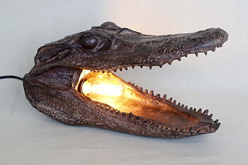 Crocodile head Lamp 36x23x21 cm