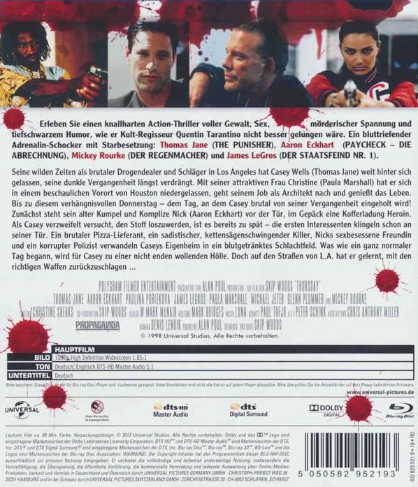 Thursday (ej svensk text) (Blu-ray) - 2