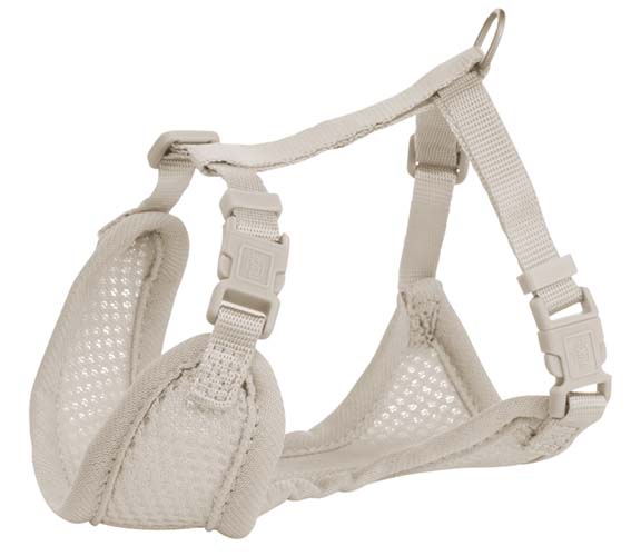 Trixie Junior Mjuk Sele Med Koppel Small-Medium 26-34cm x 10mm, 200cm Ljusgrå  - 3