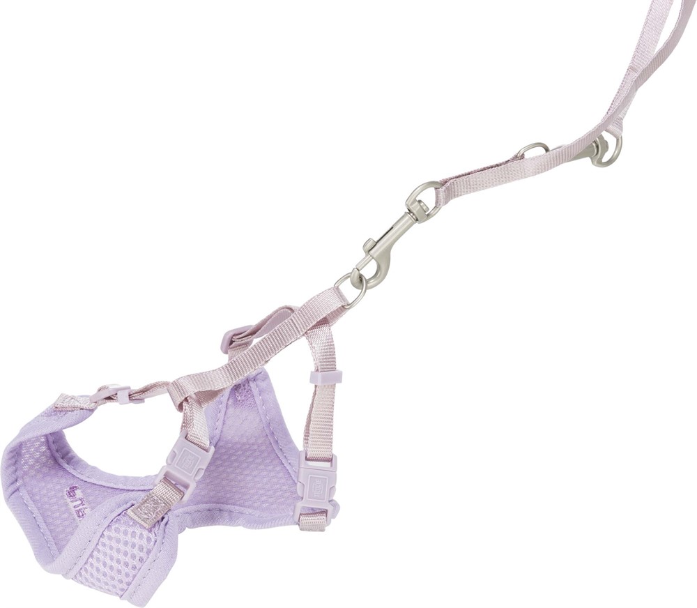 Trixie Junior Mjuk Sele Med Koppel Small-Medium 26-34cm x 10mm, 200cm Ljuslila - 7