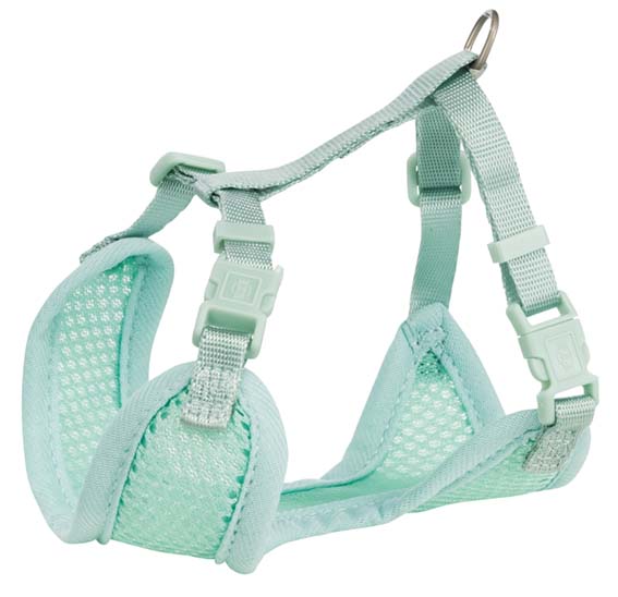 Trixie Junior Mjuk Sele Med Koppel Small-Medium 26-34cm x 10mm, 200cm Mint - 3