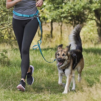 Trixie Joggingkoppel 60-130cm x 25mm Blå
