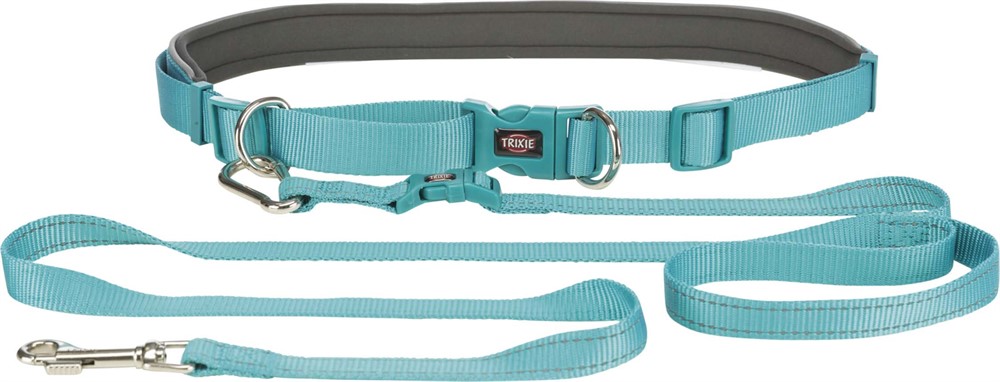 Trixie Joggingkoppel 60-130cm x 25mm Blå - 3