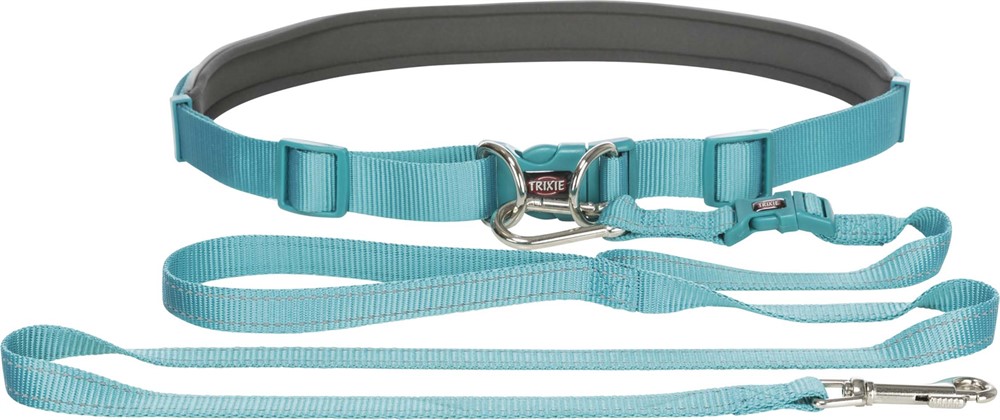 Trixie Joggingkoppel 60-130cm x 25mm Blå - 4