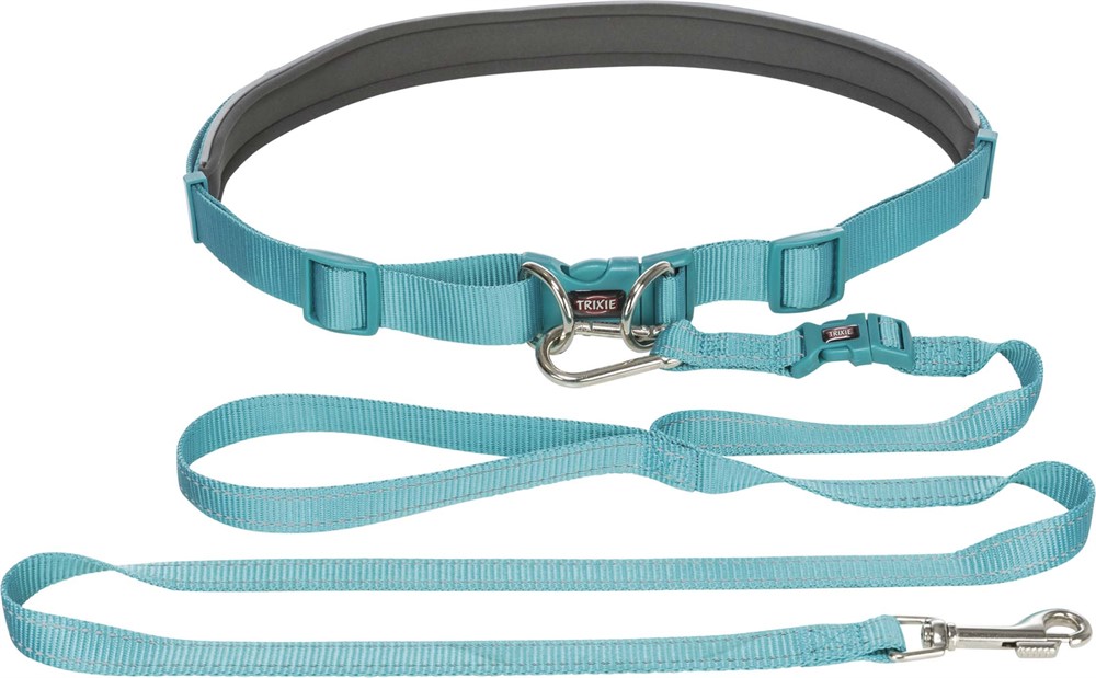 Trixie Joggingkoppel 60-130cm x 25mm Blå - 5