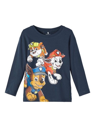 Name it Långärmad Top, Paw Patrol, Blå, Storlek 92