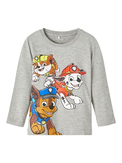 Name it Långärmad Top, Paw Patrol, Grå, Storlek 98