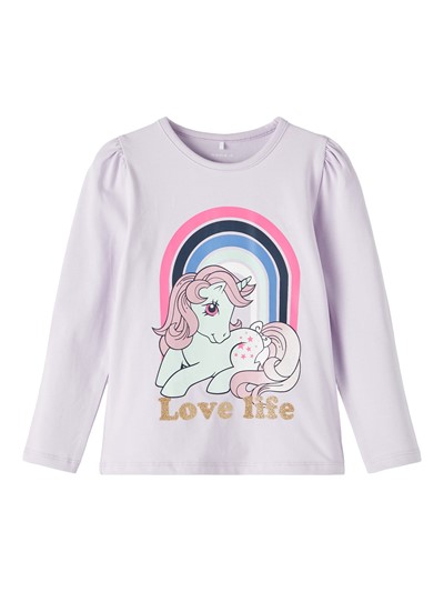 Name it Långärmad Top My little Pony, Ljuslila, Storlek 110