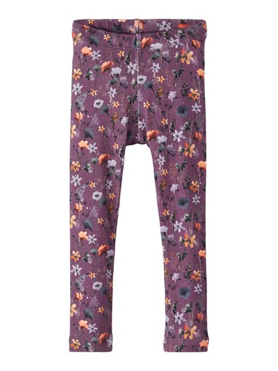 Name it Leggings, Lilablommig, Storlek 92