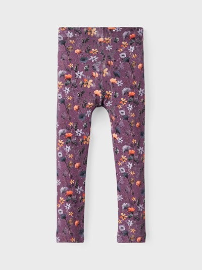 Name it Leggings, Lilablommig, Storlek 110 - 2