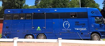Dekor för buss och sponsorloggor