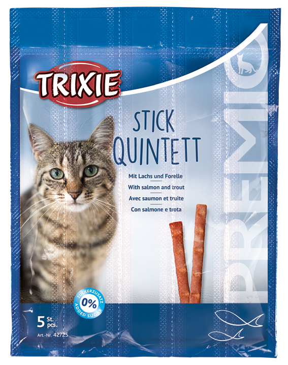 Trixie Premio Stick Quintett Lax & Öring 5x5 Gram 
