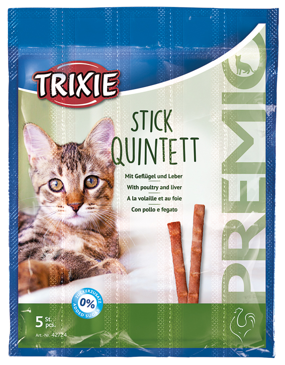 Trixie Premio Stick Quintett Fågel & Lever 5x5 Gram 