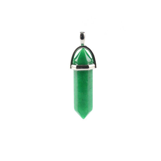 Berlock / Hänge Halvädelsten,  Jade, Grön