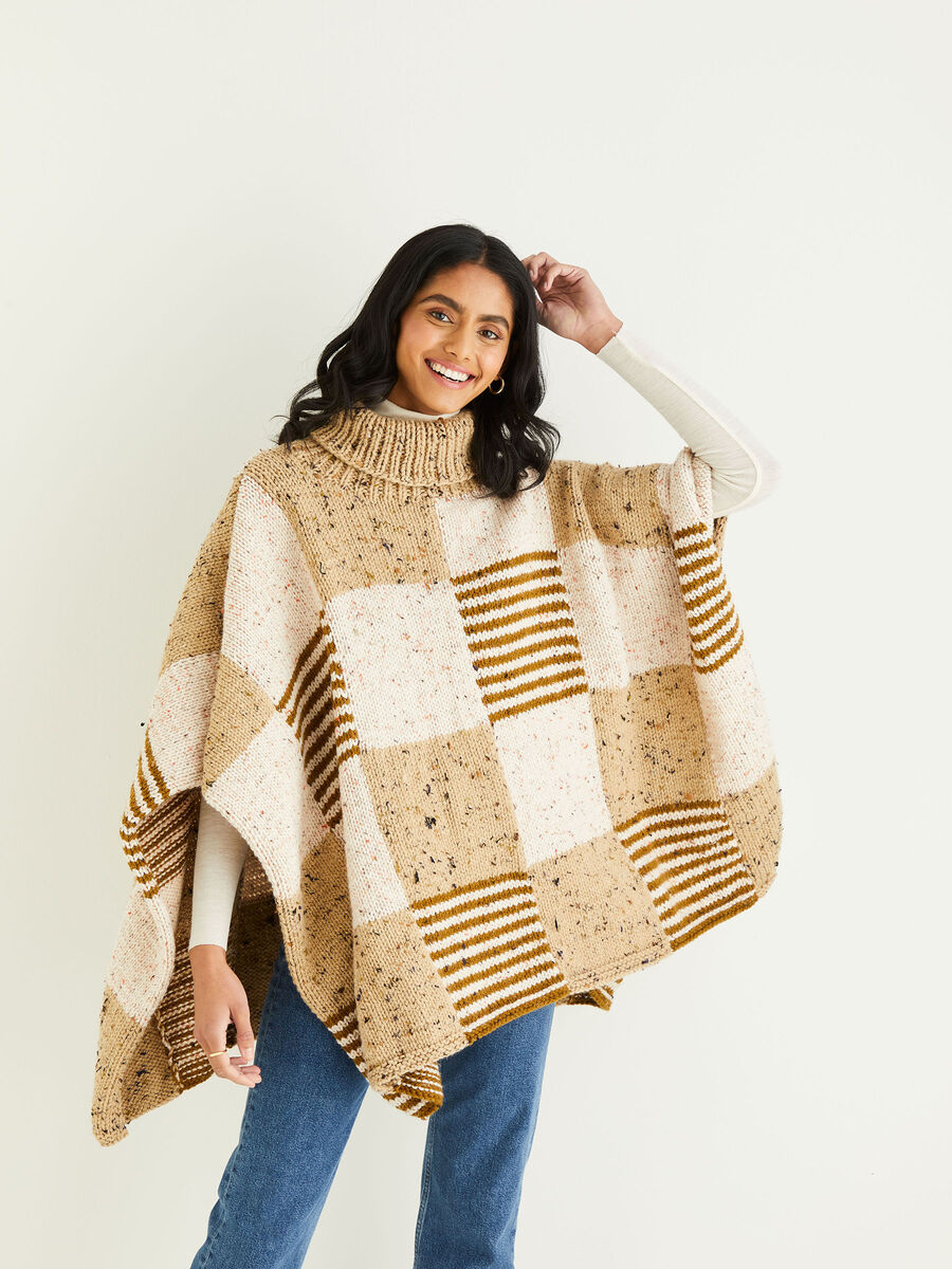 Mönster. Poncho. (10344)