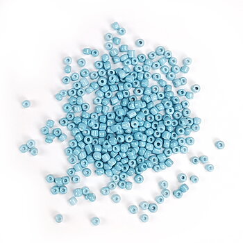 Seedbeads 8/0 turkosblå