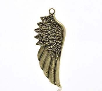 Charm Angel  wing bronze 58mm