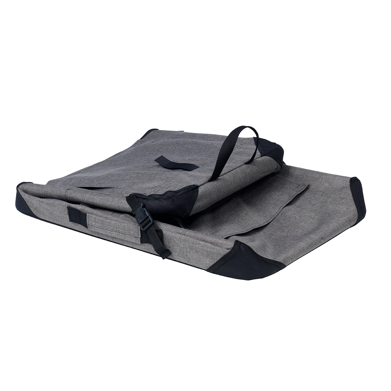 Gray fabric dog cage from Dogman milou