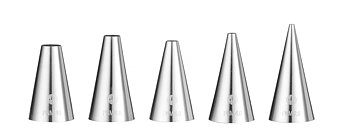 Icing tips set 5 pcs - smooth