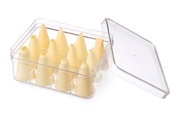 Icing tipsset Nylon 12 pcs - different shapes