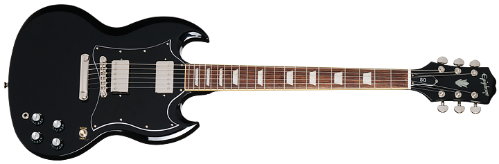 Epiphone SG Standard Ebony med premium Epiphone gigbag