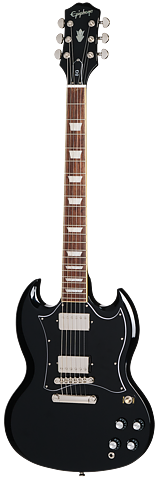 Epiphone SG Standard Ebony med premium Epiphone gigbag