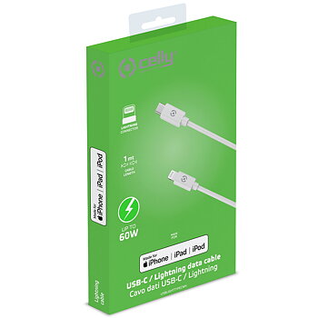 USB-C - Lightning-kabel 60W MFI 1m