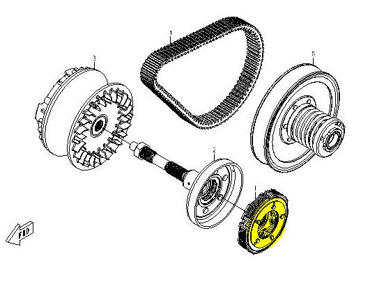 Kopplingsvikter variator CF-Moto / Goes 500 - 3