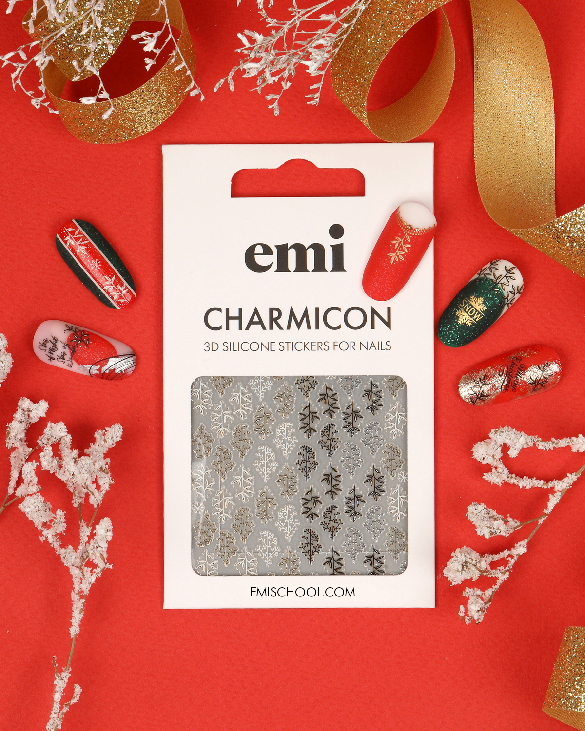 Charmicon 3D Silicone Stickers #225 Natural Pattern - 2