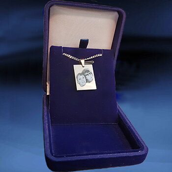 Tag Rectangular Mini 18x25x1,5mm Silver