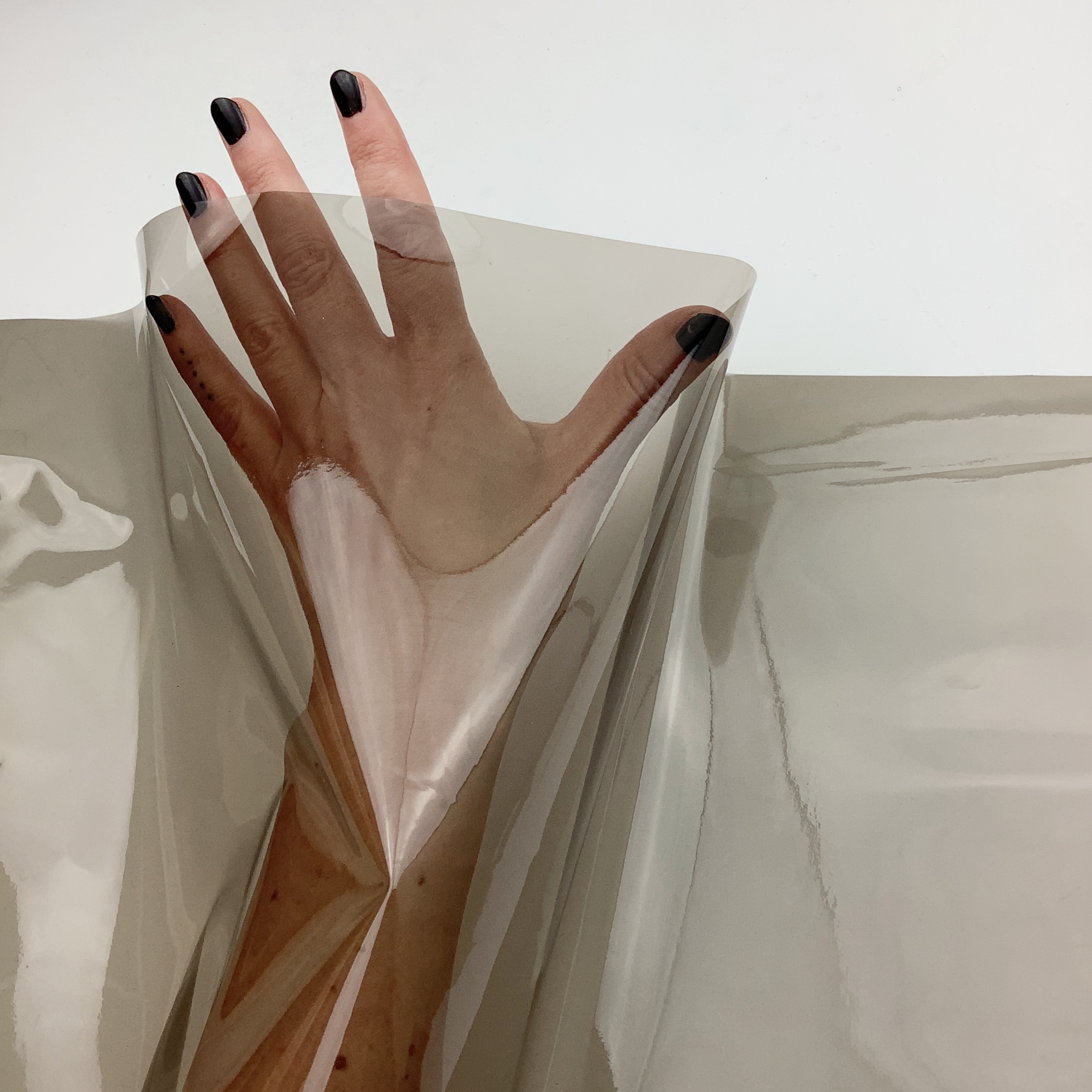 Glossy translucent PVC Smoke LA954