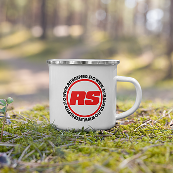 Retrospeed Enamel mug