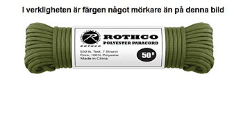 Paracord 550 15 meter, Rothco