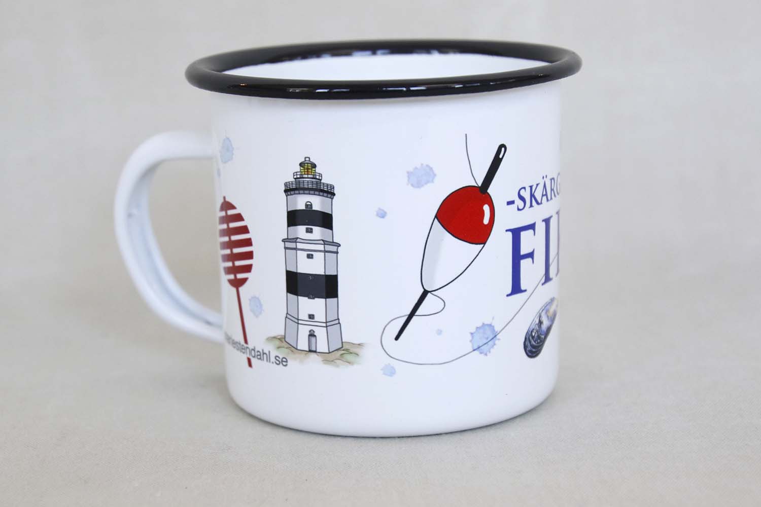 Fyrar - Fika Emaljmugg 8x9 cm - 3