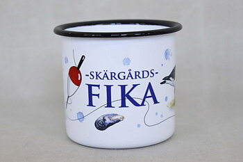 Lighthouses - Coffee Enamel Mug 8x9 cm