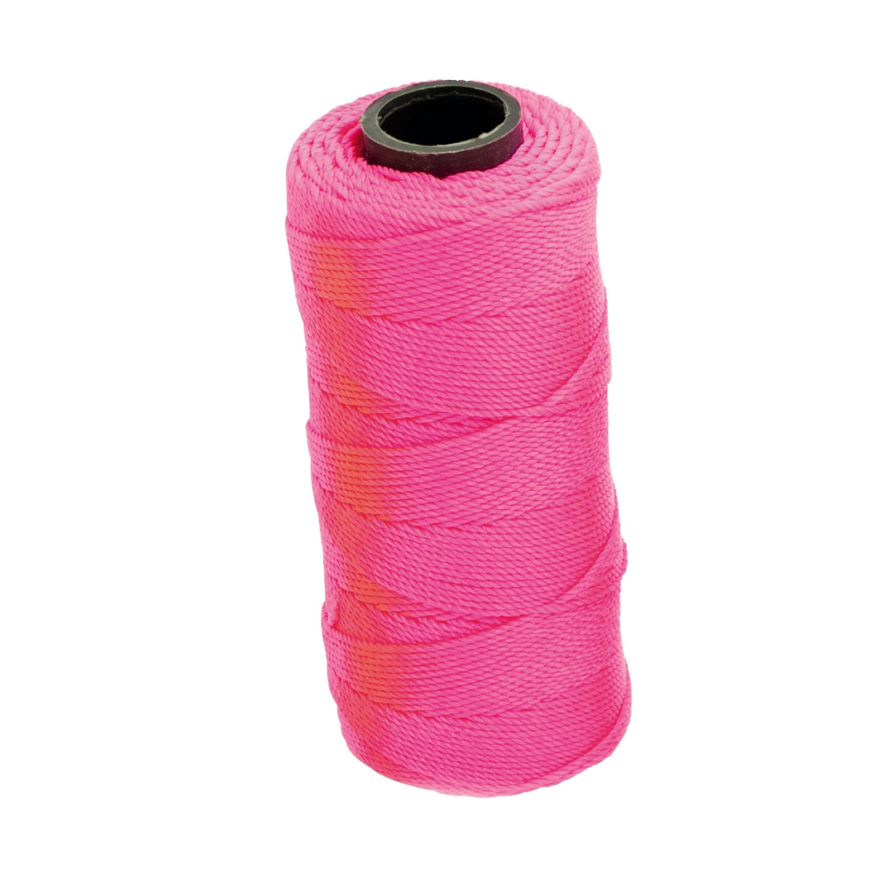 Murarsnöre 120m polyester neonrosa