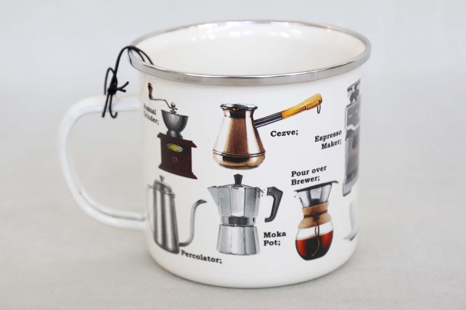 Katter och Kaffemaskiner Emaljmugg 500 ml - 3