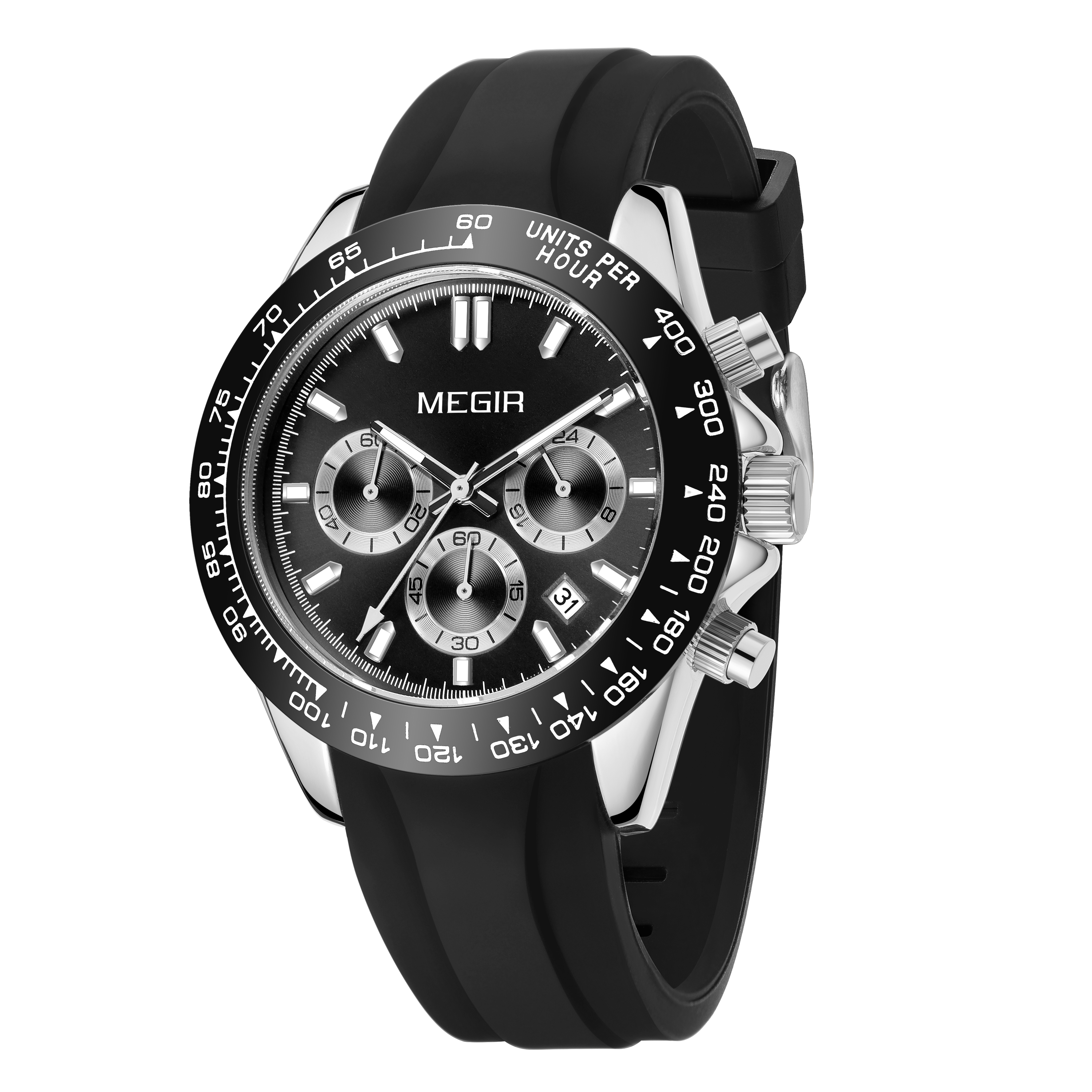 Megir Speedster Rubber Silver Black - 3