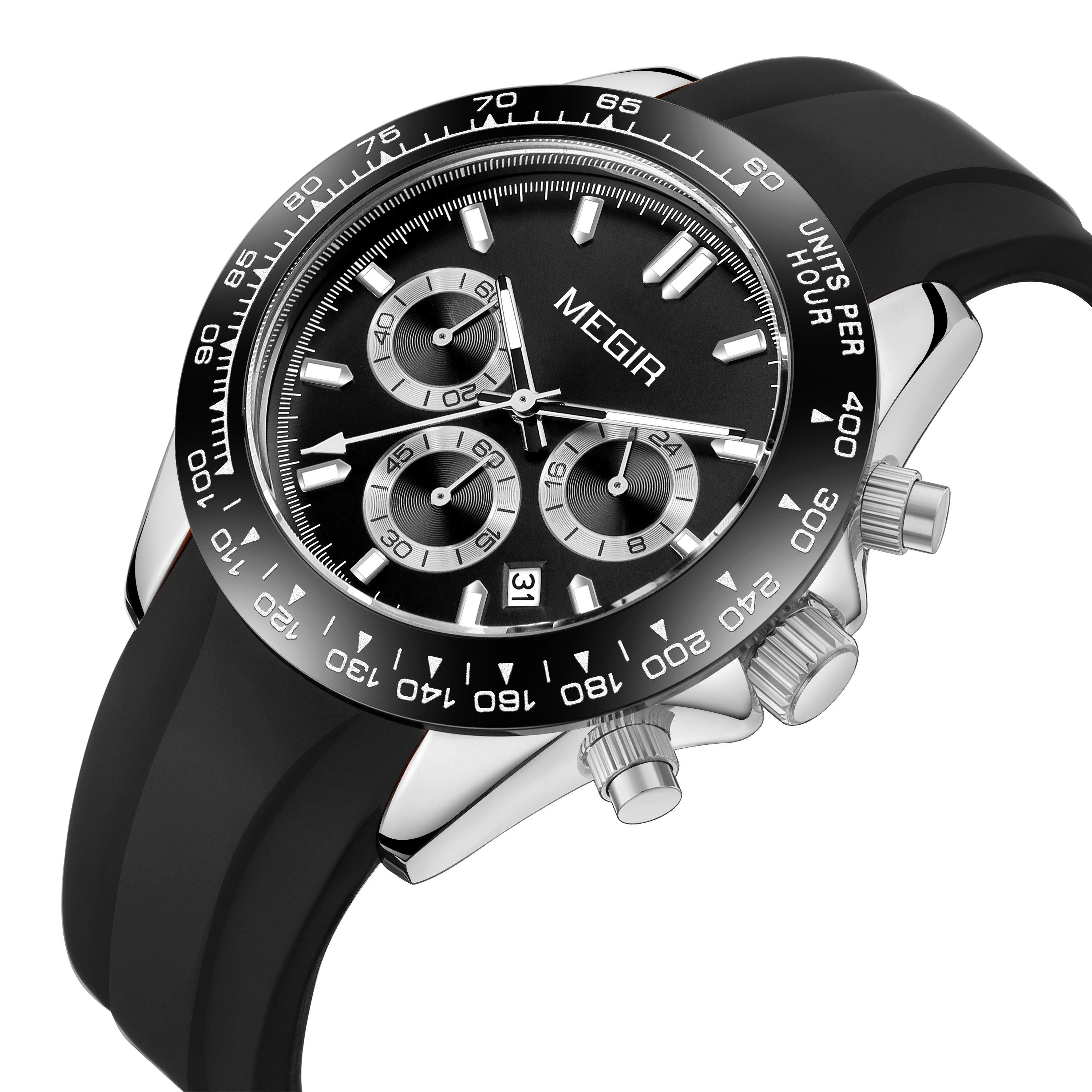 Megir Speedster Rubber Silver Black - 2
