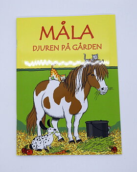 Måla djuren på gården Målarbok