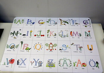 Bordstabletter ABC Majas ABC underlägg