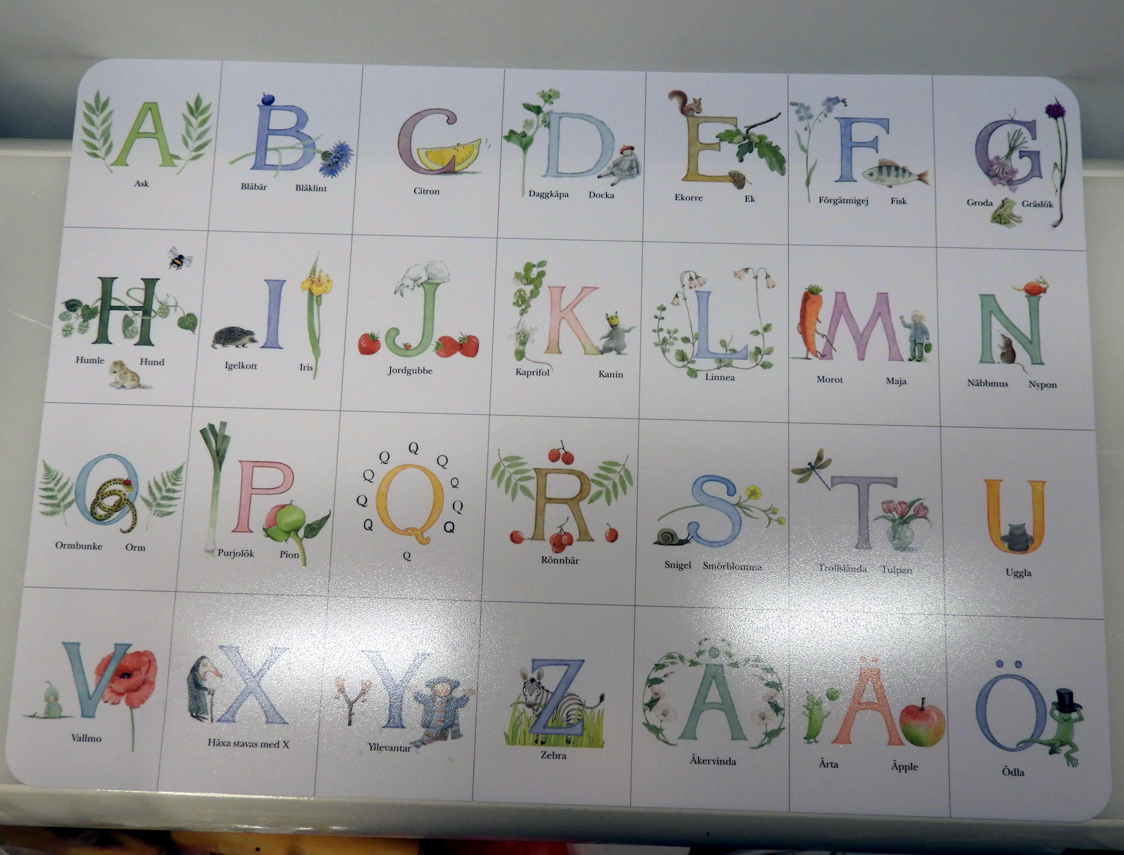 Bordstabletter ABC Majas ABC underlägg - 2