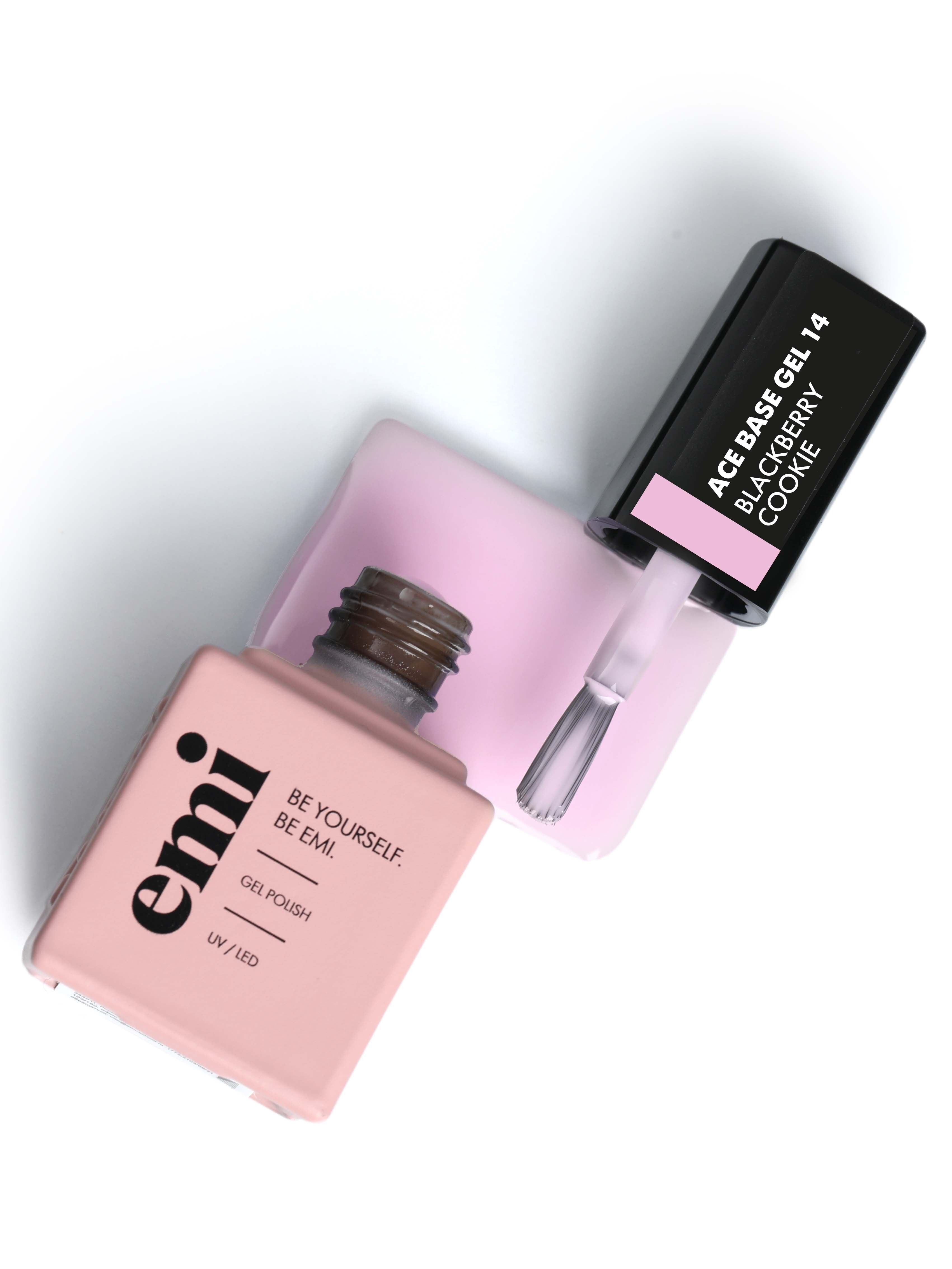 E.MiLac Ace Base Gel #14 Blackberry cookie, 9 ml. - 3