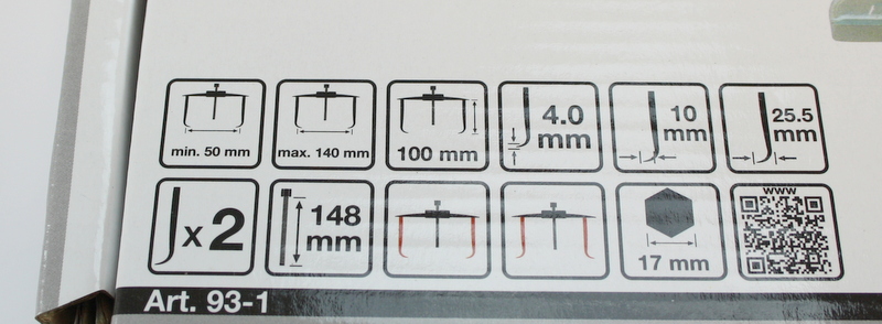 Toarmet avtrekker 50-140 mm - 2