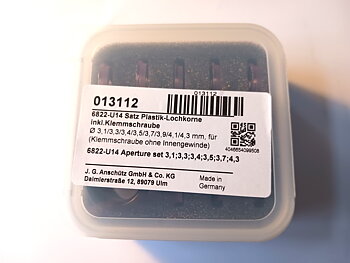 M18 - Set of plastic apertures 6822-U14