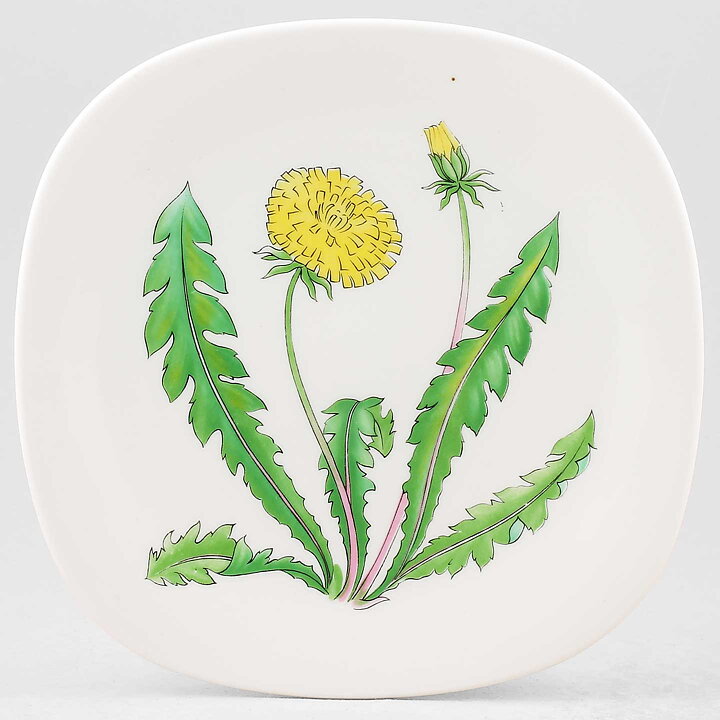 ラース・トーレン  Floraシリーズ  タンポポのプレート 20cm  1950年代 (2)