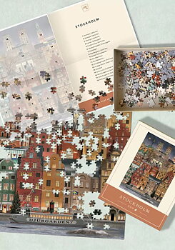 Jigsaw puzzle Christmas in Stockholm 500 pieces - Martin Schwartz