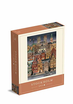 Jigsaw puzzle Christmas in Stockholm 500 pieces - Martin Schwartz